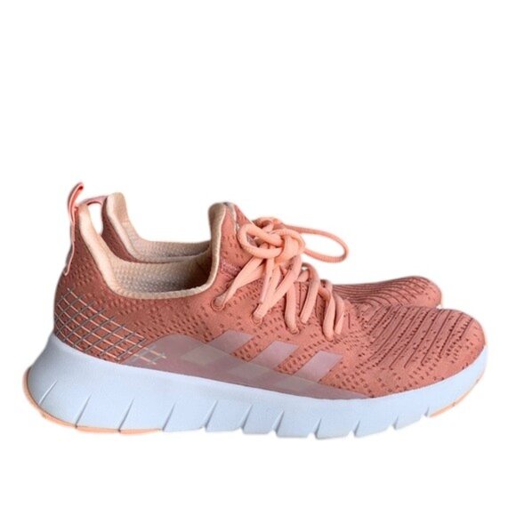 Adidas Asweego Running Shoes Women’s 8.5 Pink White Athletic Lightweight Sneaker - Picture 1 of 13
